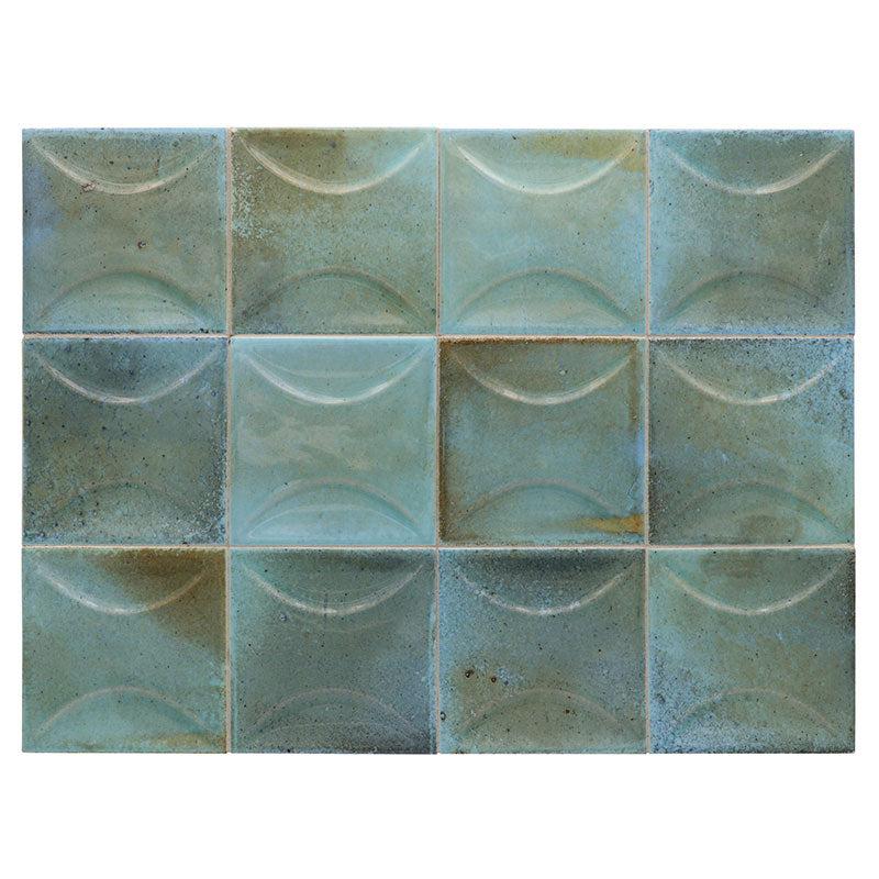 Luna Arc Sky 4x4 Ceramic Square Tile | Tile Club