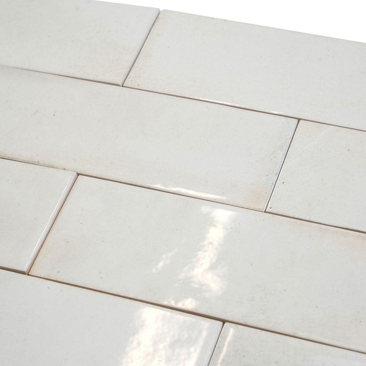 Luna White 2.5x8 Ceramic Subway Tile Backsplash and Shower – Tile Club