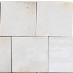 Luna White 4x4 Ceramic Square Tile | Tile Club