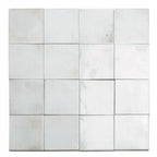Luna White 4x4 Ceramic Square Tile | Tile Club