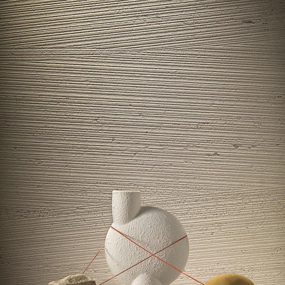 Sedara Beige Striation Stone Look Porcelain Tile Sample 24x48 | Tile Club