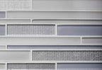 Moongrey Linear Glass Mosaic Tile | Tile Club
