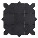 Santa Barbara Black Cross Ceramic Tile | Tile Club