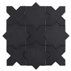 Santa Barbara Black Cross Ceramic Tile | Tile Club