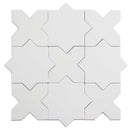 Santa Barbara Matte White Star Ceramic Tile | Tile Club