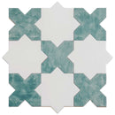 Santa Barbara Dappled Green Cross Ceramic Tile | Tile Club