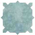 Santa Barbara Dappled Green Cross Ceramic Tile | Tile Club