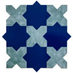 Santa Barbara Dappled Green Cross Ceramic Tile | Tile Club