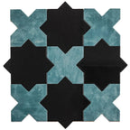 Santa Barbara Dappled Green Cross Ceramic Tile | Tile Club