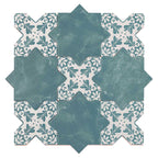 Santa Barbara Dappled Green Star Ceramic Tile | Tile Club
