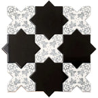 Santa Barbara Smoke Gray Decorative Cross | Tile Club