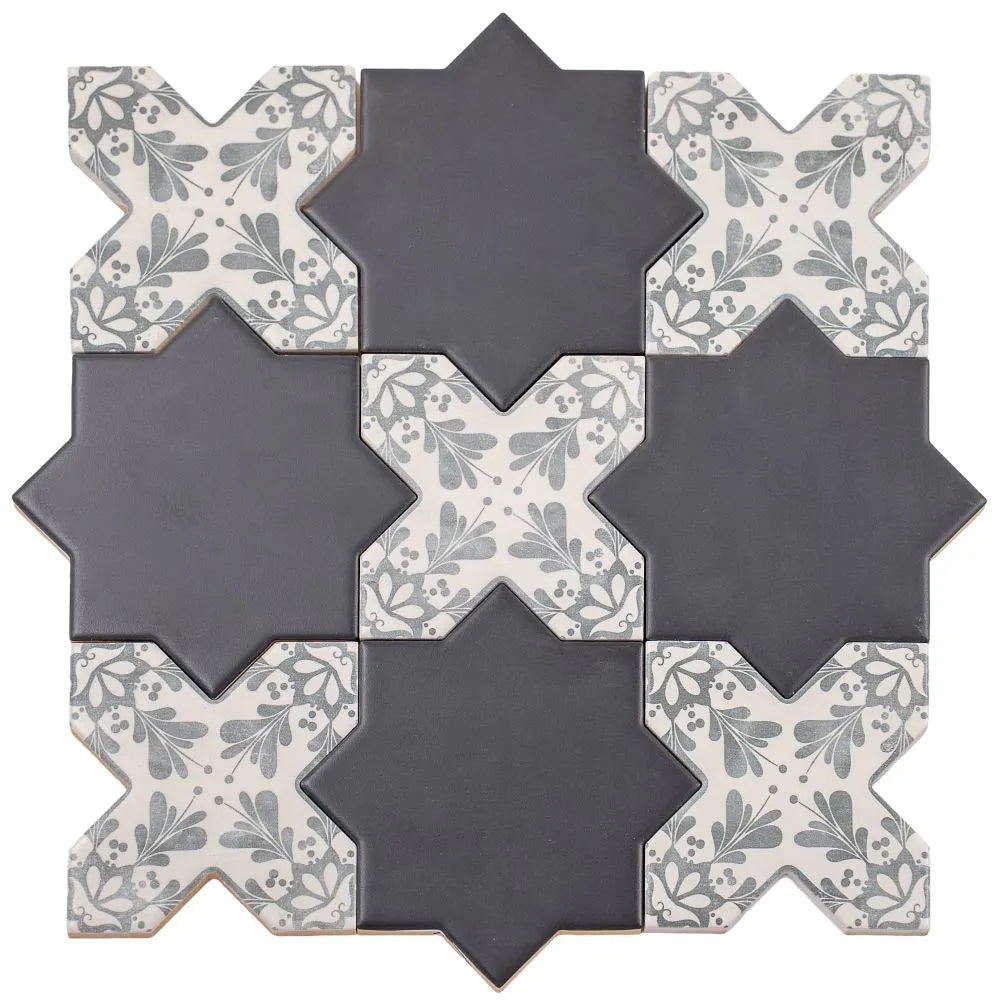 Santa Barbara Smoke Gray Decorative Cross | Tile Club
