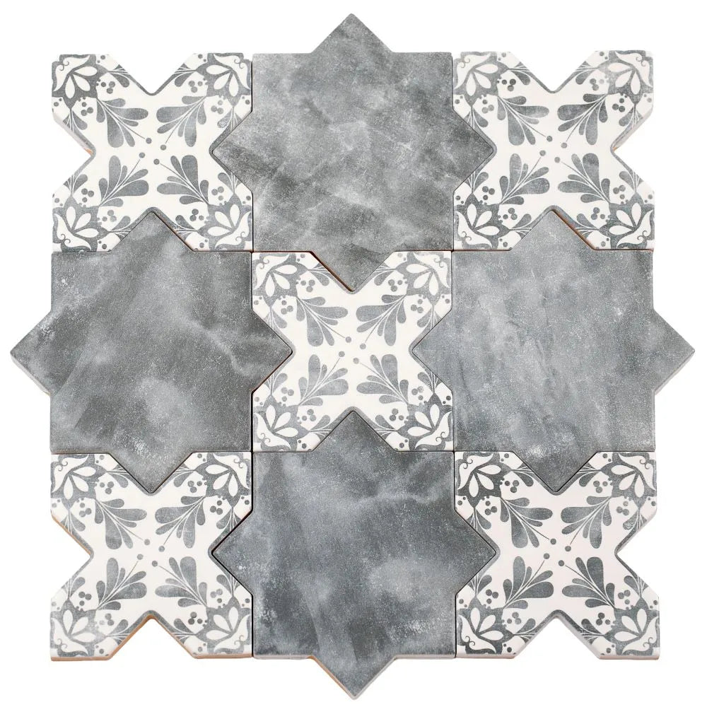 Santa Barbara Smoke Gray Decorative Cross | Tile Club