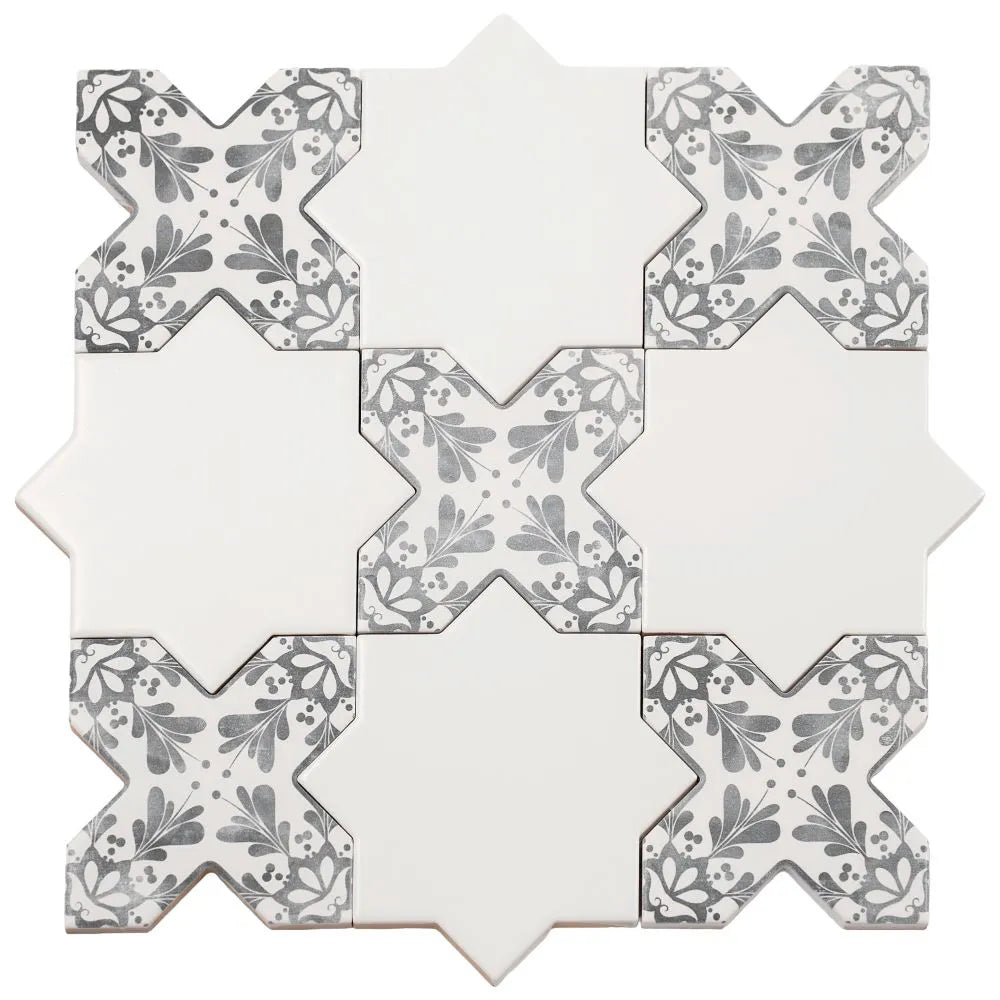 Santa Barbara Smoke Gray Decorative Cross | Tile Club