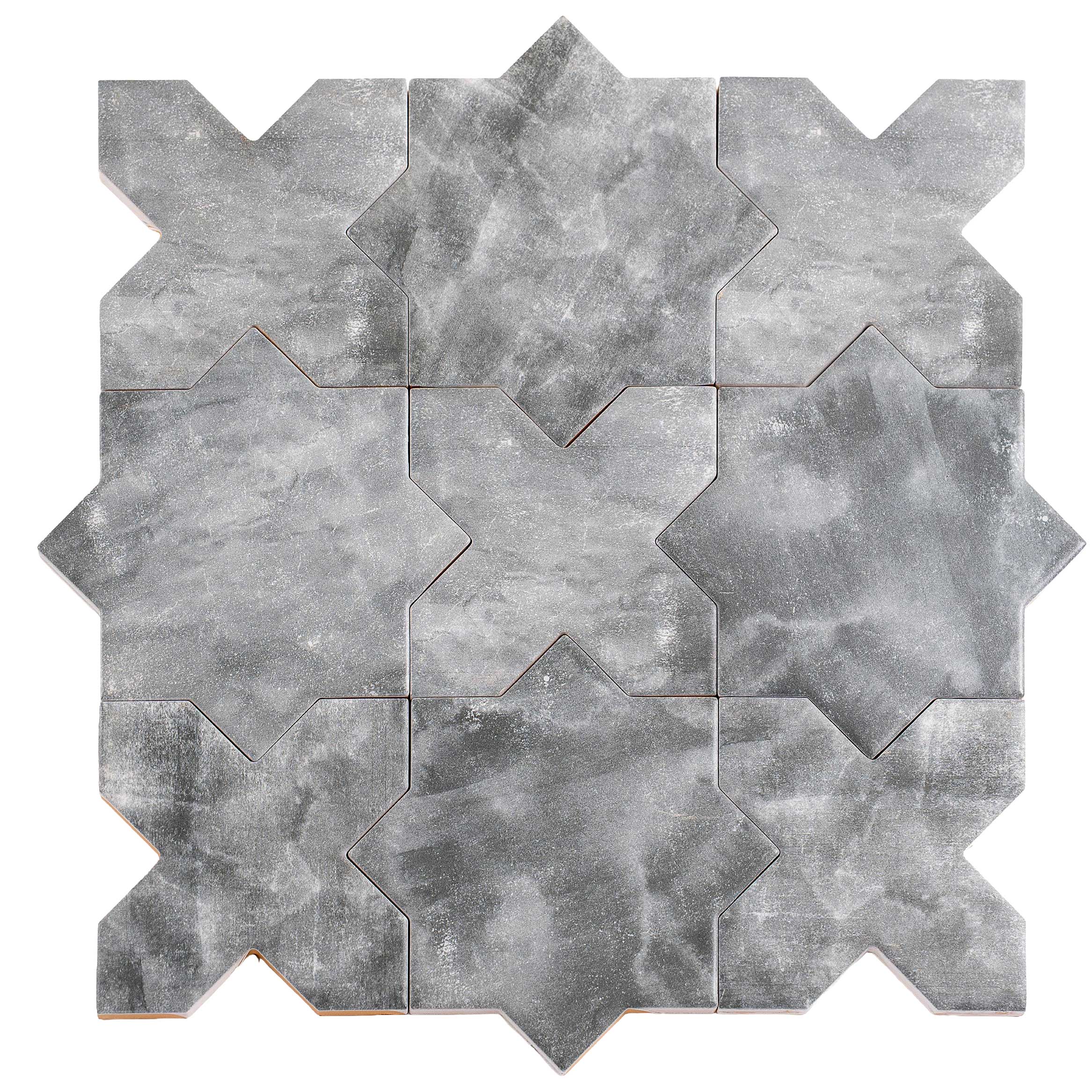 Santa Barbara Smoke Gray Cross Ceramic Tile | Tile Club