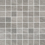 Quartz Gray Porcelain Mosaic Tile Sample | Tile Club