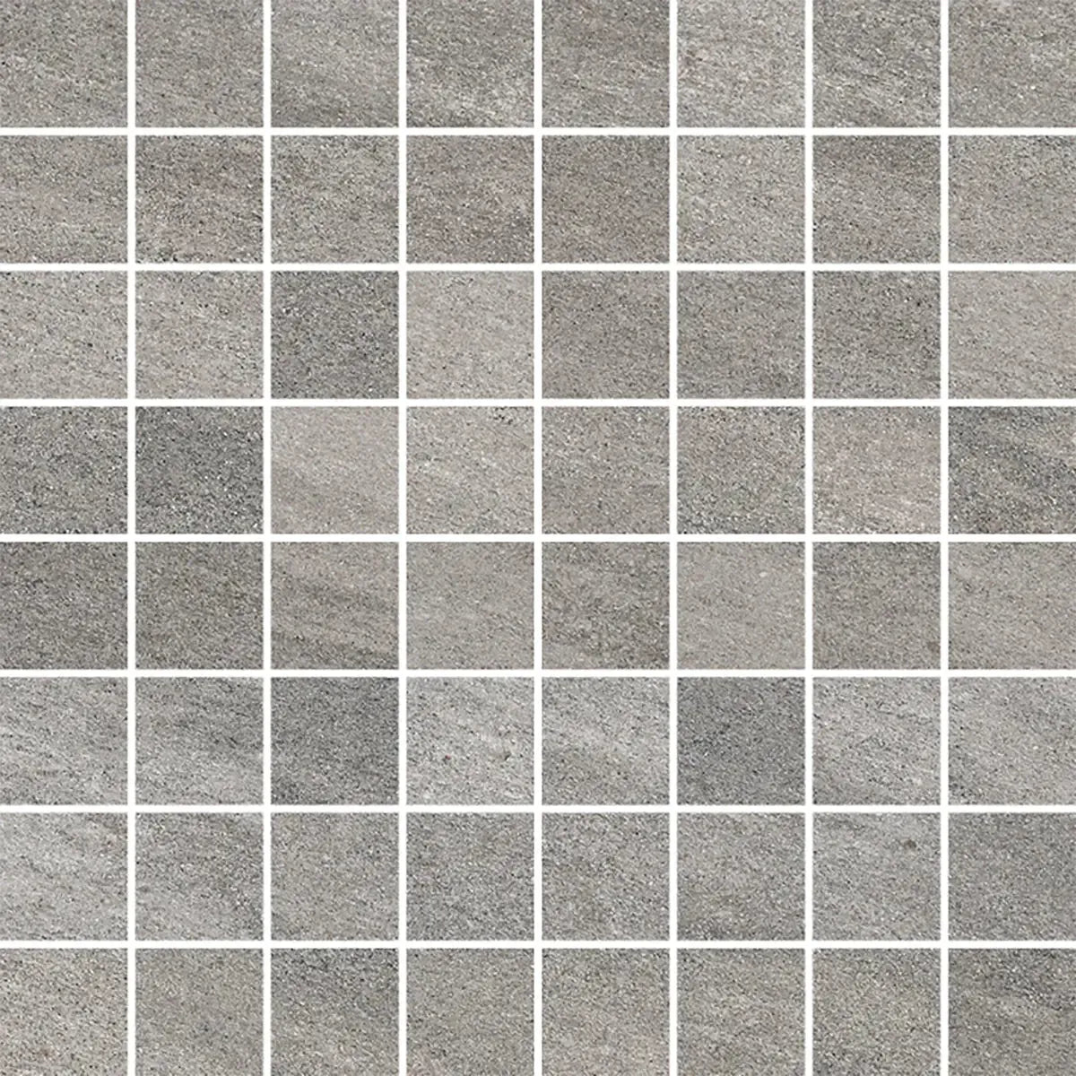 Quartz Gray Porcelain Mosaic Tile Sample | Tile Club