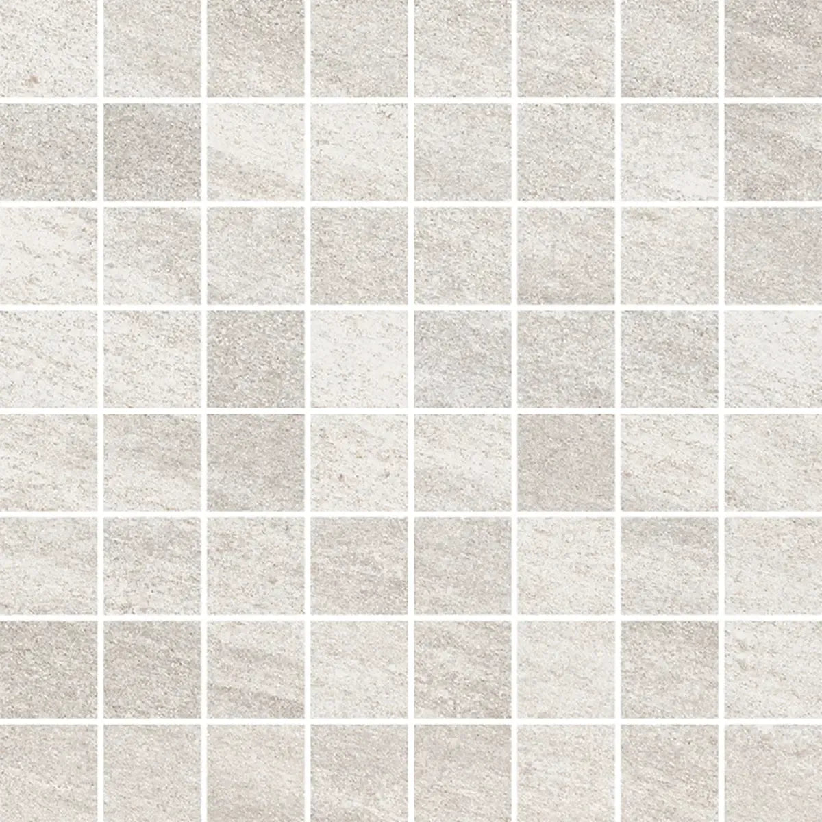 Quartz Bianco Porcelain Mosaic Tile | Tile Club