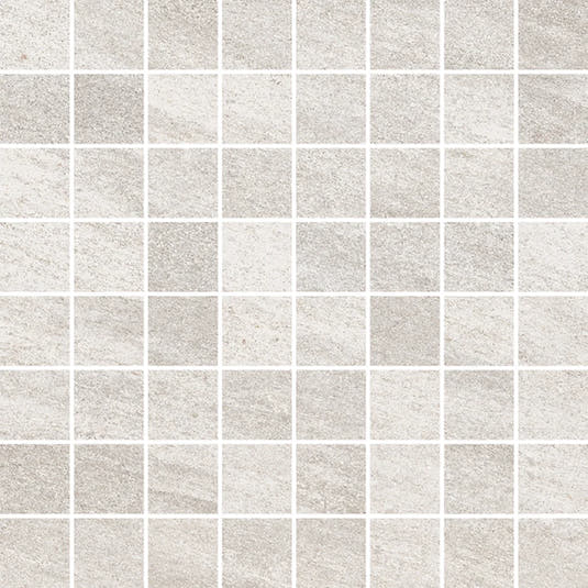 Quartz Bianco Porcelain Mosaic Tile Sample | Tile Club