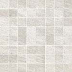 Quartz Bianco Porcelain Mosaic Tile Sample | Tile Club