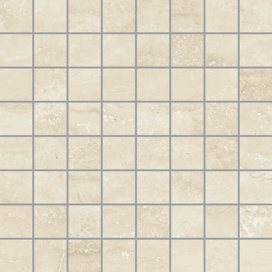 Novato Sabbia Porcelain Travertine Tile Mosaic 12x12 | Tile Club