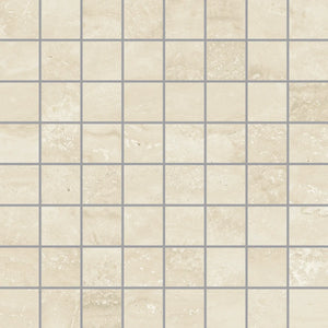 Novato Sabbia Porcelain Travertine Tile Mosaic 12x12 | Tile Club