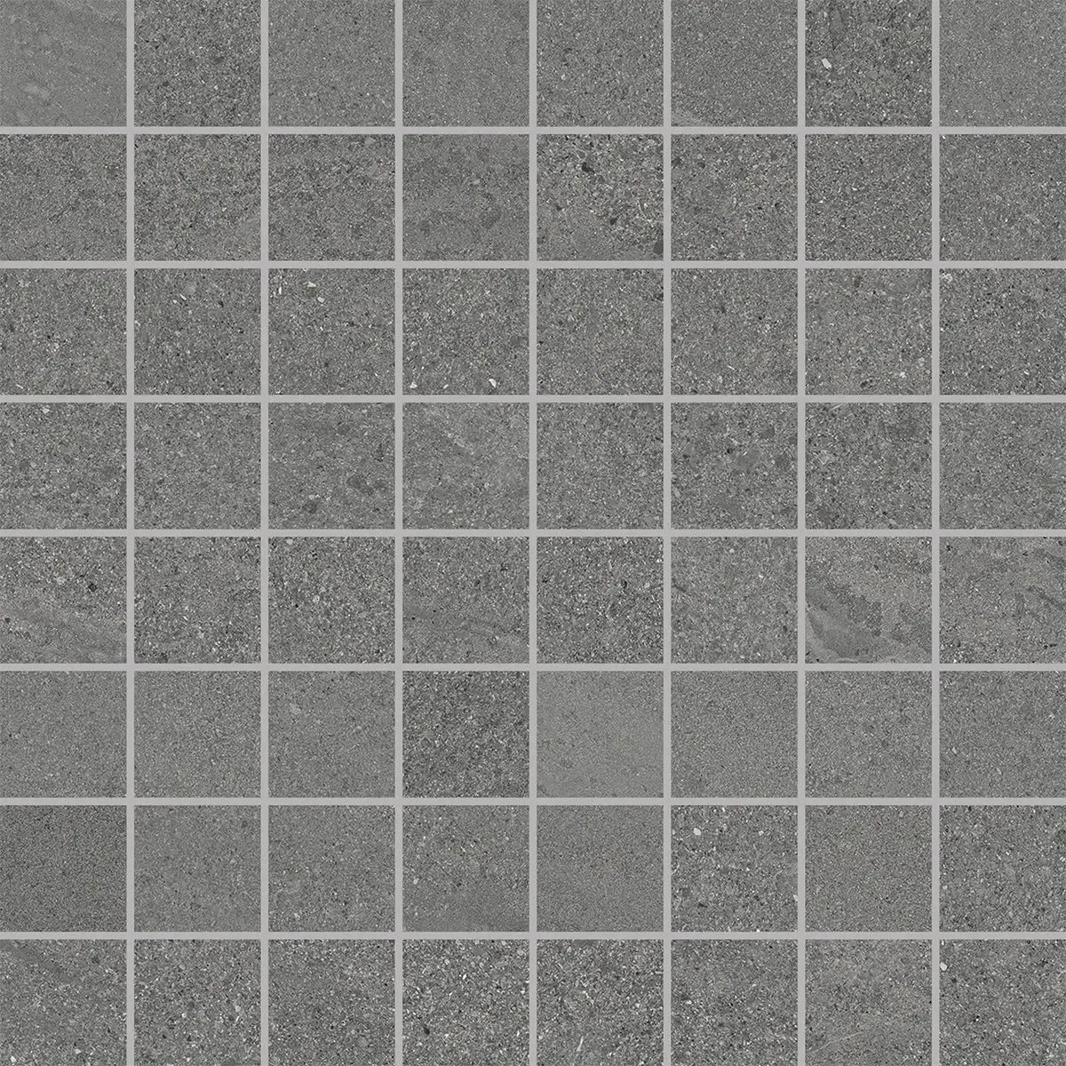 Newport Anthracite Concrete Look Mosaic Tile 12x12 | Tile Club