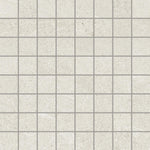 Newport White Concrete Look Mosaic Tile Sample 12x12 | Tile Club