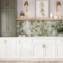 Luna Celadon 4x4 Ceramic Square Tile | Tile Club