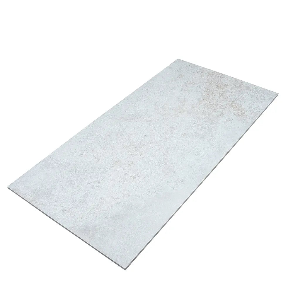 Grazioso White Concrete Porcelain Tile Sample | Tile Club