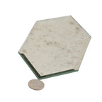 4x8 Beveled Antique Mirror Glass Hexagon Tile | Tile Club