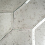4x8 Beveled Antique Mirror Glass Hexagon Tile Sample | Tile Club