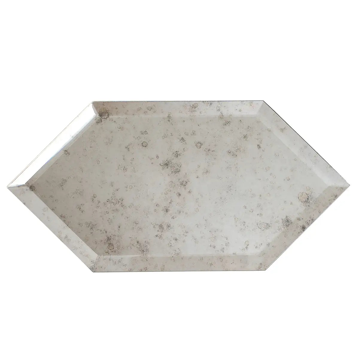 4x8 Beveled Antique Mirror Glass Hexagon Tile Sample | Tile Club
