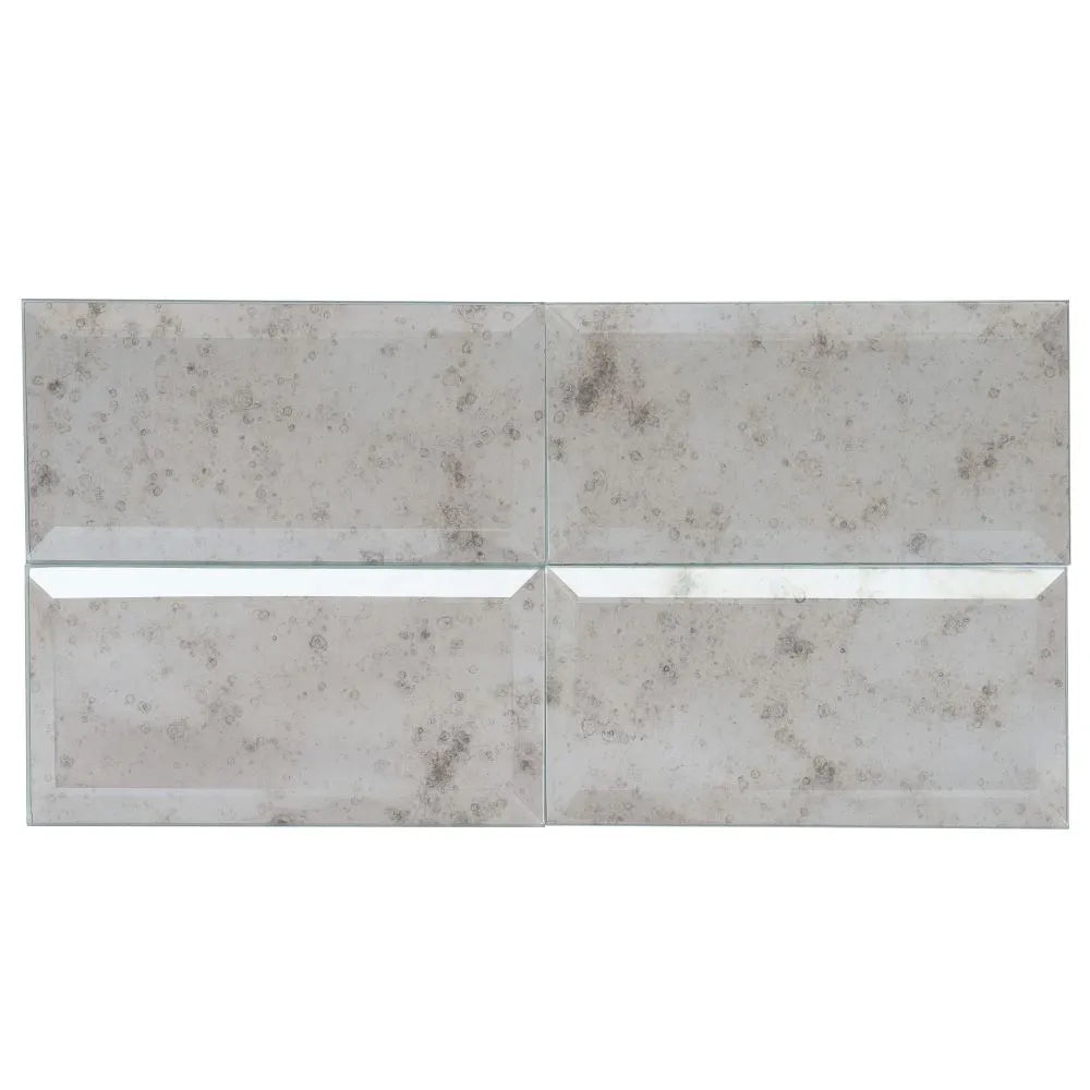3x6 Beveled Antique Mirror Glass Subway Tile | Tile Club