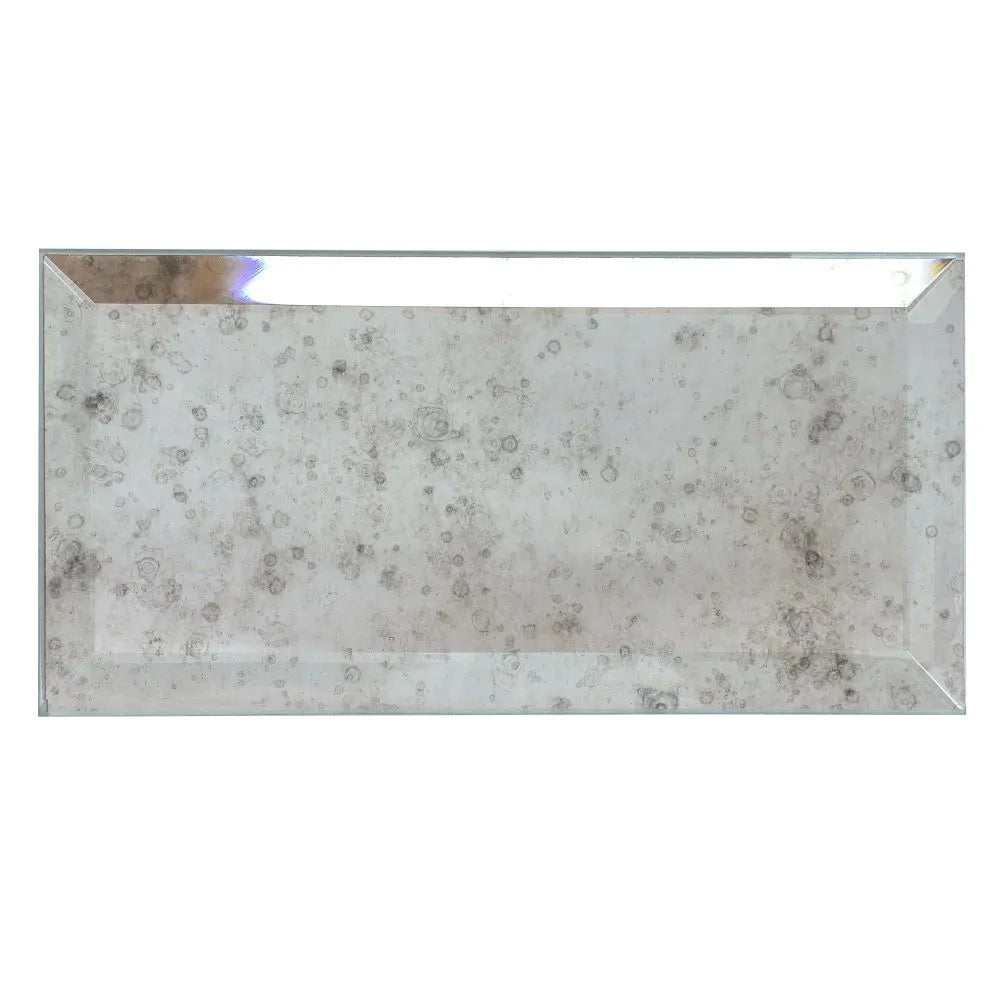 3x6 Beveled Antique Mirror Glass Subway Tile | Tile Club