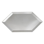 4x8 Beveled Clear Mirror Glass Hexagon Tile Sample | Tile Club