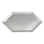 4x8 Beveled Clear Mirror Glass Hexagon Tile | Tile Club