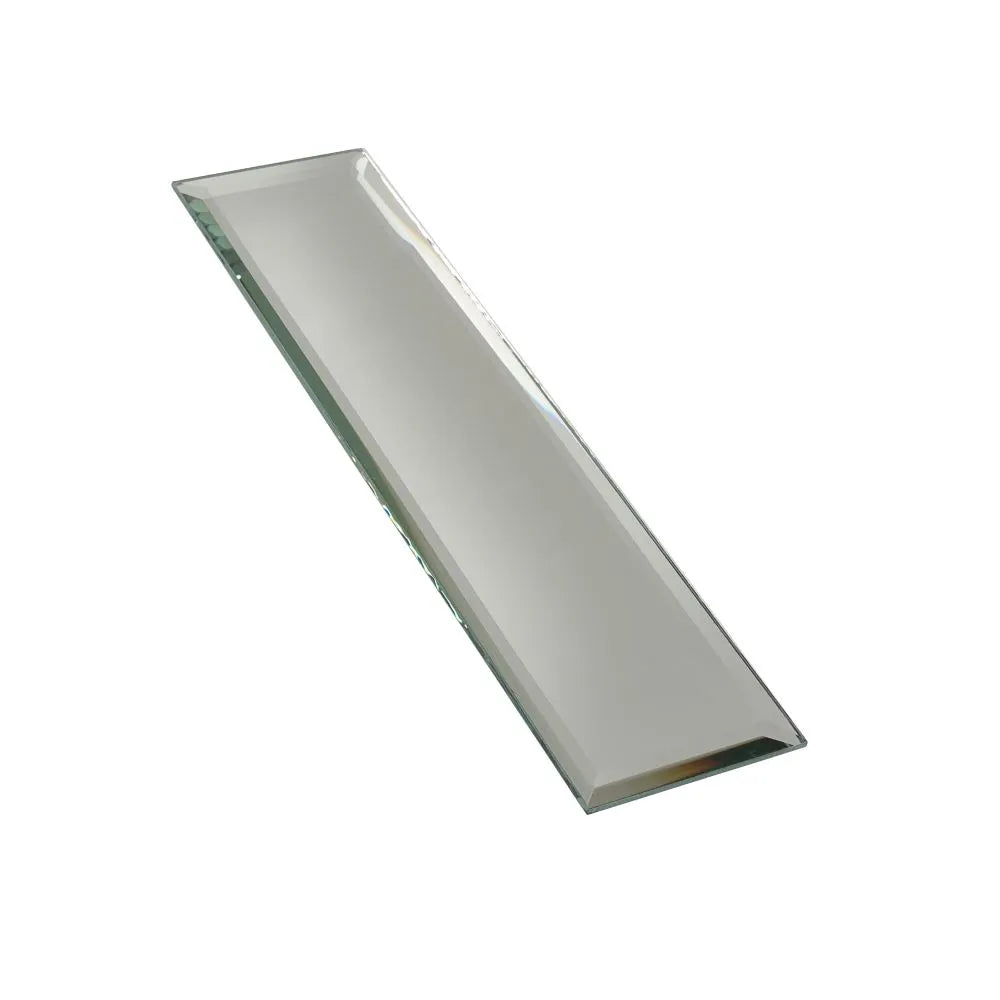 3x12 Beveled Clear Mirror Glass Subway Tile | Tile Club