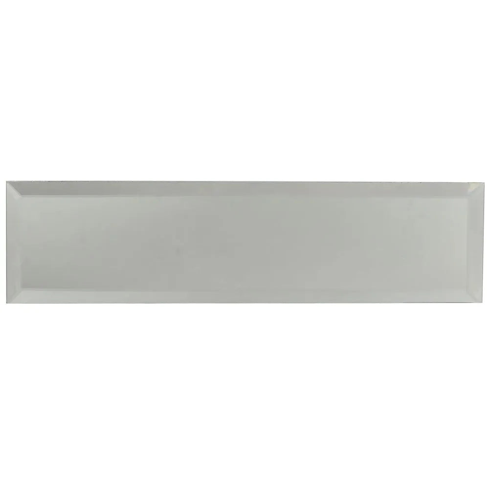 3x12 Beveled Clear Mirror Glass Subway Tile | Tile Club