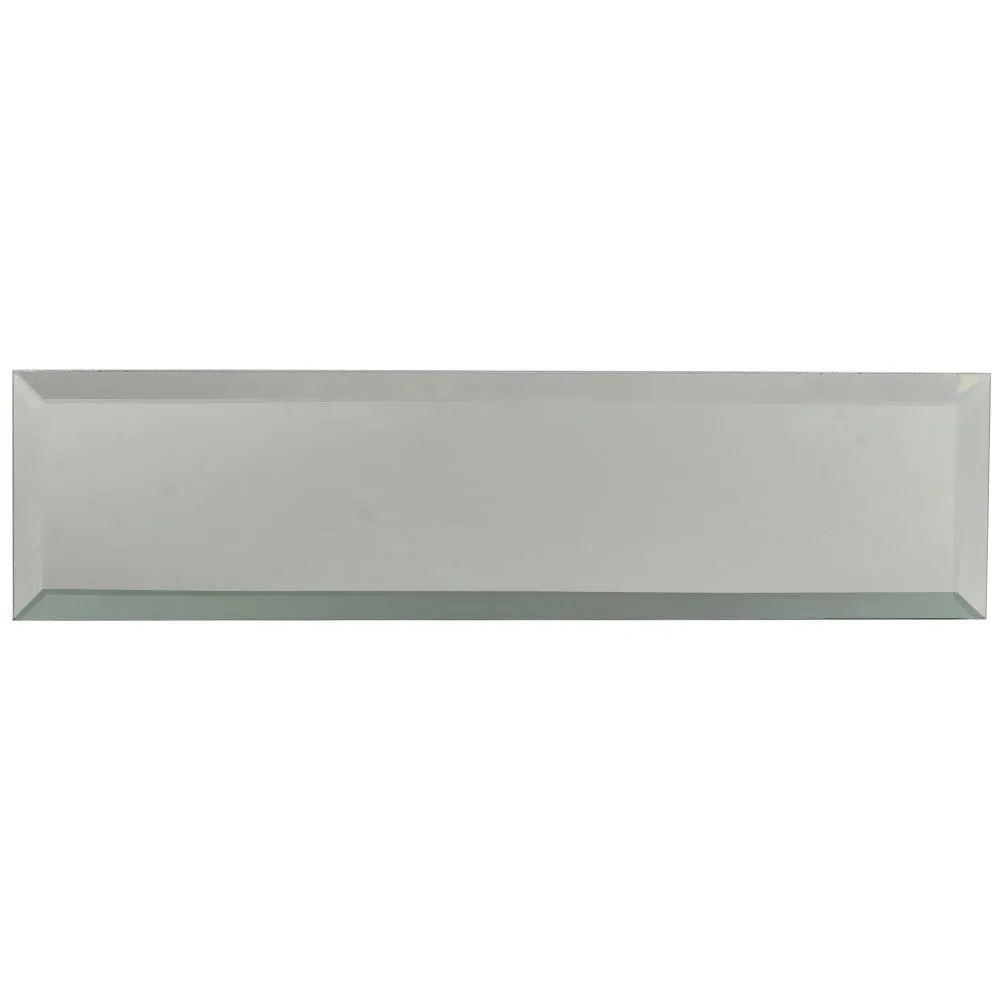 3x12 Beveled Clear Mirror Glass Subway Tile | Tile Club