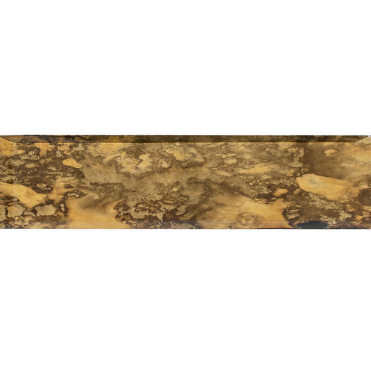 3x12 Beveled Antique Gold Mirror Glass Subway Tile Sample | Tile Club