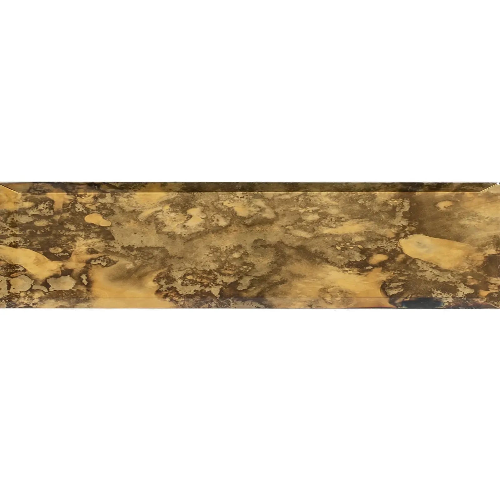 3x12 Beveled Antique Gold Mirror Glass Subway Tile Sample | Tile Club