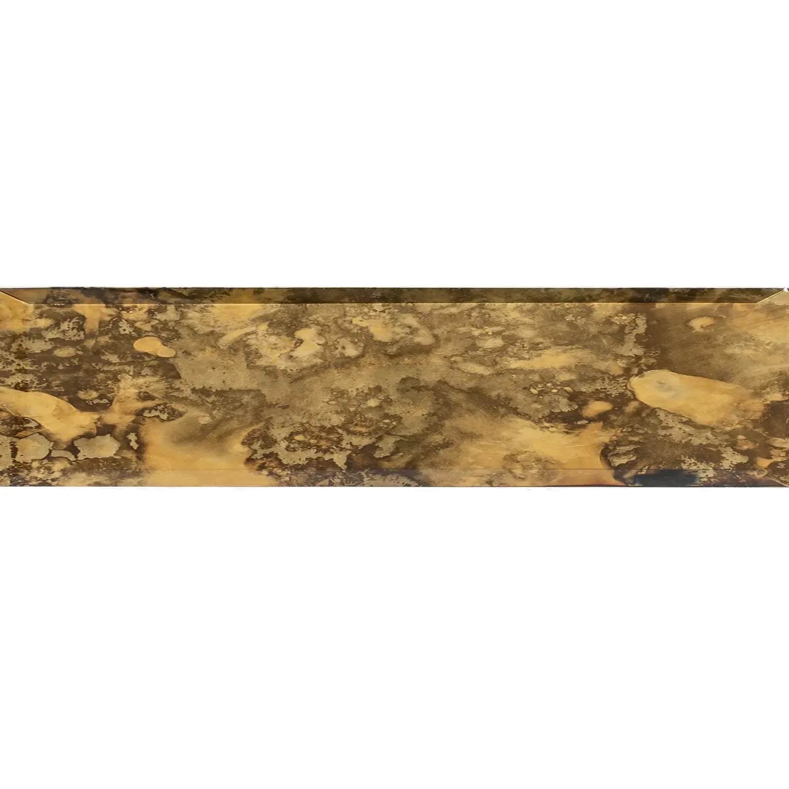 3x12 Beveled Antique Gold Mirror Glass Subway Tile Sample | Tile Club