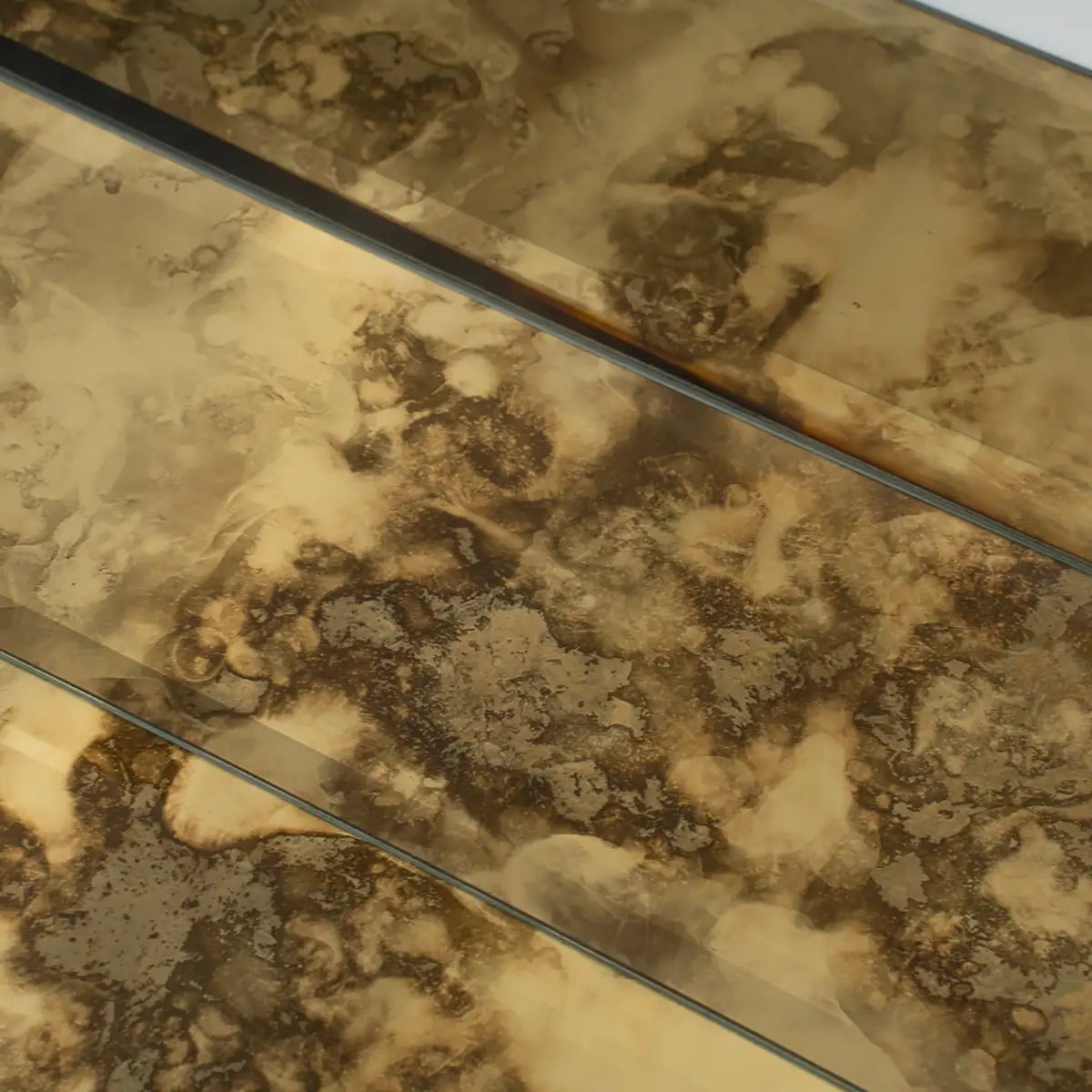 3x12 Beveled Antique Gold Mirror Glass Subway Tile | Tile Club