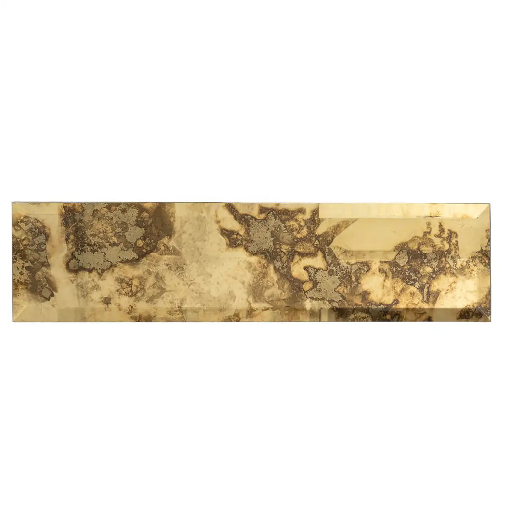 3x12 Beveled Antique Gold Mirror Glass Subway Tile | Tile Club