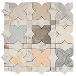 Multicolor Stars and Marble Mosaic Tile | Tile Club