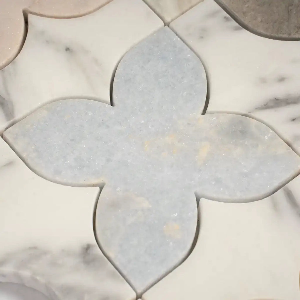 Multicolor Stars and Marble Mosaic Tile | Tile Club