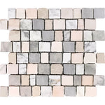 Pastello Neutral Stone Path Marble Mosaic Tile