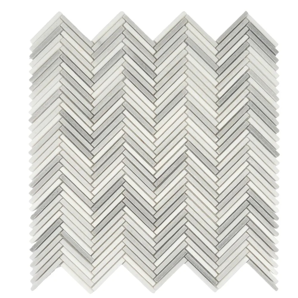 Sticks Equator Marble Polished Mosaic Tile