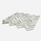 Sticks Equator Marble Polished Mosaic Tile